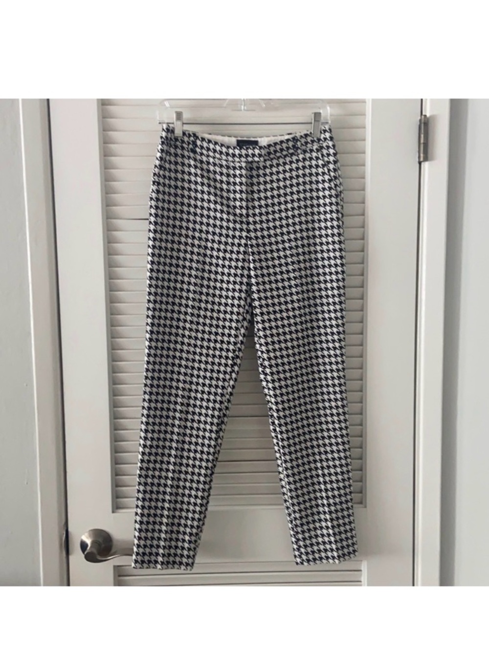 TopShop black and white houndstooth pants